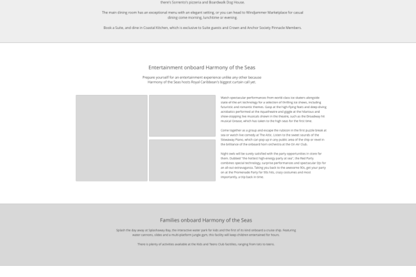 UX IDEAS - Cruise Ship - Harmony of the Seas V2